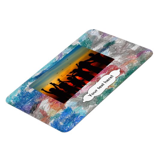 Crayons-Textur Magnet (Linke Seite)