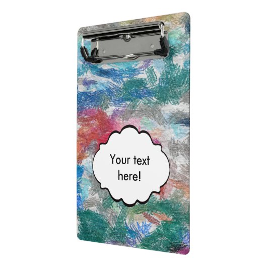 Crayons-Textur Mini Klemmbrett (Gewinkelt2)