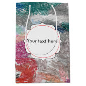 Crayons-Textur Mittlere Geschenktüte (Vorderseite)