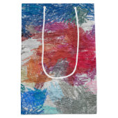 Crayons-Textur Mittlere Geschenktüte (Rückseite)
