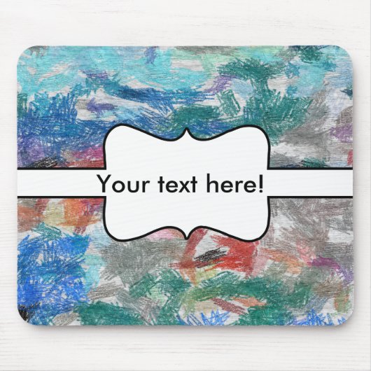 Crayons-Textur Mousepad (Vorne)