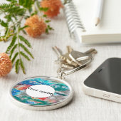 Crayons-Textur Schlüsselanhänger (Seite)