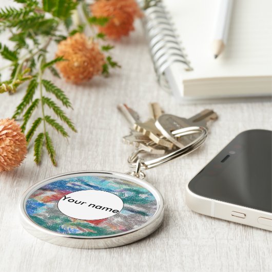 Crayons-Textur Schlüsselanhänger (Seite)