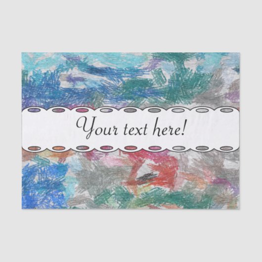 Crayons-Textur Seidenpapier (Vorderseite)