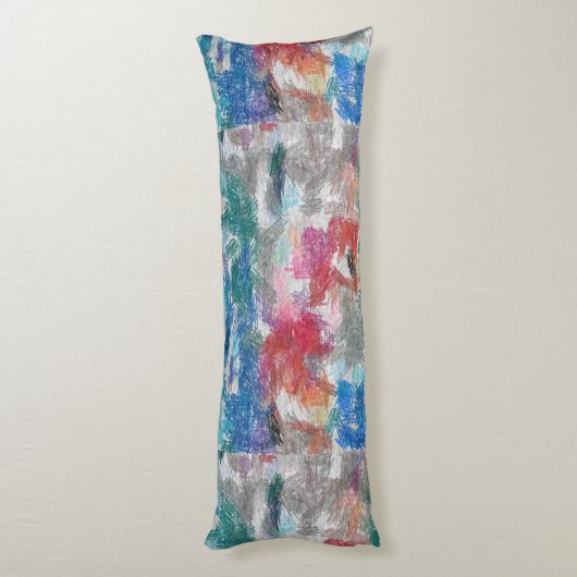 Crayons-Textur Seitenschläferkissen (Rückseite (Vertikal))