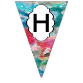 Crayons-Textur Wimpelkette (Zweite Fahne)