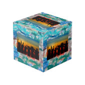 Crayons-Textur Würfel (Rückseite Schrägansicht)