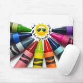Crayons und Sunshine Mousepad (Mit Mouse)