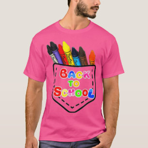 Crays in der Tasche zurück in die Schule T-Shirt