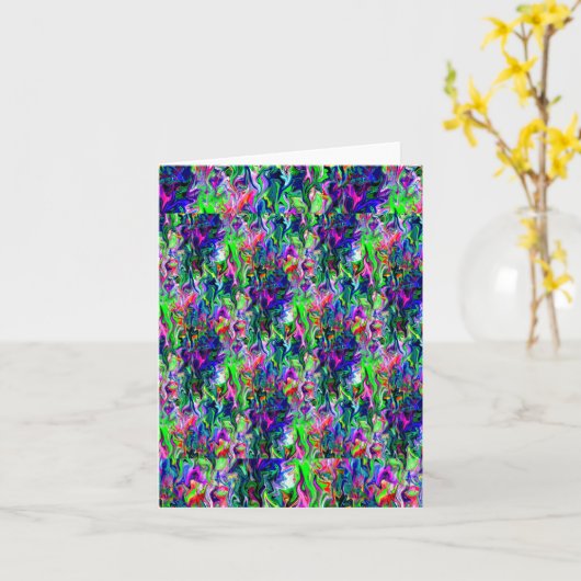 Crazee zitternder Garten... Karte (Gelbe Blume)