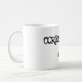 Crazi Cat's Vater Zitat Kaffee Tasse (Links)