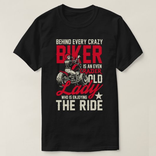 Crazier Biker Lady T-Shirt (Design vorne)