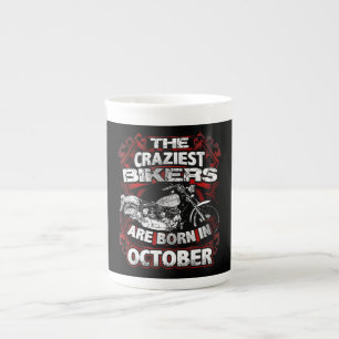 Craziest Biker sind Geboren im Oktober Motorrad Lo Porzellantasse