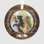Craziest Year 2020 Toilettenpapier Funny Foto Ornament (Rückseite)