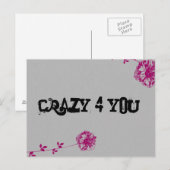 Crazy 4 You! Postkarte (Vorne/Hinten)
