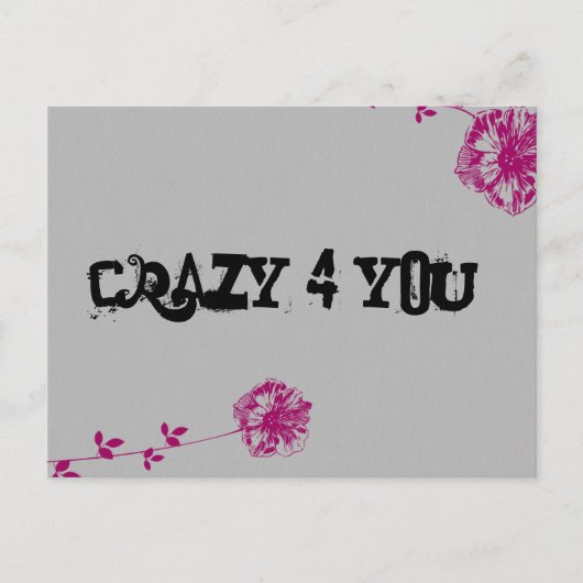 Crazy 4 You! Postkarte (Vorderseite)
