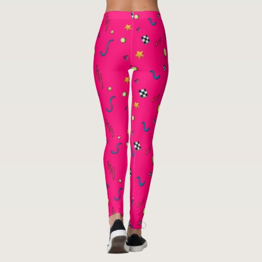Crazy 80er - Muster Leggings (Rückseite)