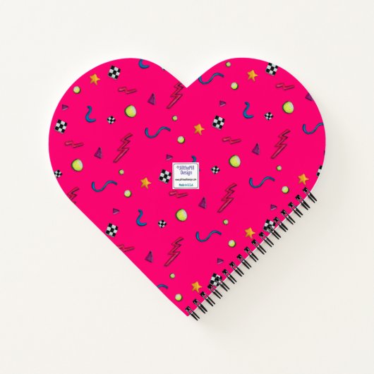 Crazy 80er - Muster Notizblock (Rückseite)