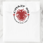 CRAZY 88 - TAG 1 RUNDER AUFKLEBER (Tasche)