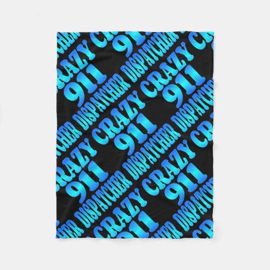 Crazy 911 Dispatcher Fleecedecke (Vorderseite)