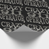 Crazy 911 Operator in Silver Geschenkpapier (Ecke)
