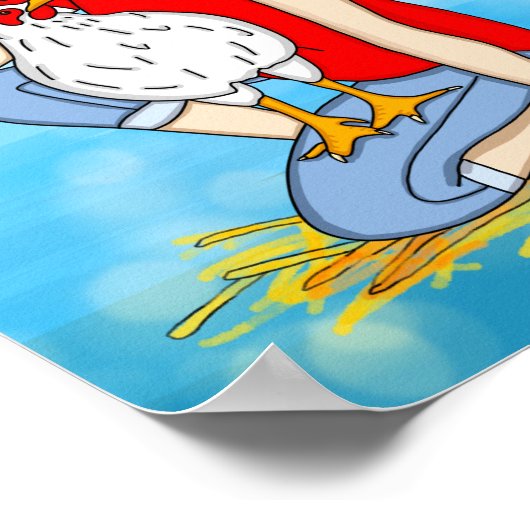 Crazy a Cool Chicks | Hühnerart Poster (Ecke)