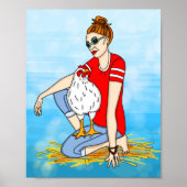 Crazy a Cool Chicks | Hühnerart Poster (Vorne)