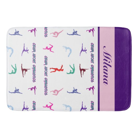 Crazy About Gymnastics Badematte (Vorderseite)