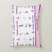 Crazy About Gymnastics Dekokissen (Vorderseite(Vertikal))