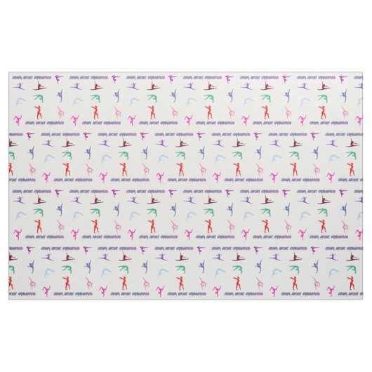 Crazy About Gymnastics Fabric Stoff (Yard (91,4 cm))