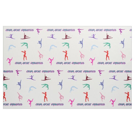 Crazy About Gymnastics Fabric Stoff (Fat Quarter (45,7 x 55,9 cm))