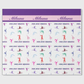 Crazy About Gymnastics Geschenkpapier (Flach)