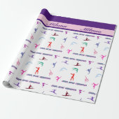 Crazy About Gymnastics Geschenkpapier (Ungerollt)