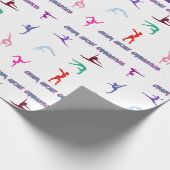 Crazy About Gymnastics Geschenkpapier (Ecke)