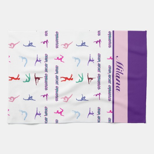 Crazy About Gymnastics Geschirrtuch (Horizontal)