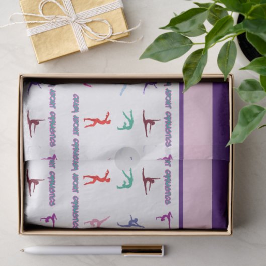 Crazy About Gymnastics Seidenpapier (Geschenk)