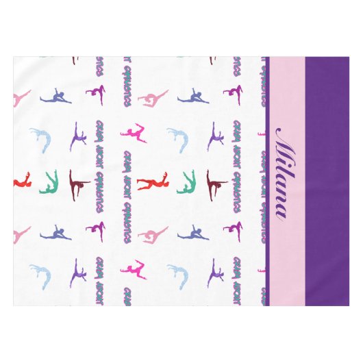 Crazy About Gymnastics Tischdecke (Vorderseite (Horizontal))