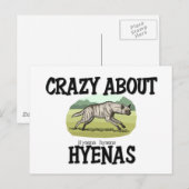 Crazy About Hyenas Postkarte (Vorne/Hinten)