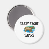 Crazy About Tapirs Magnet (Vorderseite/Rückseite)