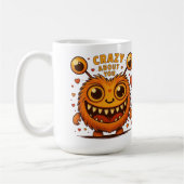 Crazy About You Monster Love Mug Kaffeetasse (Links)