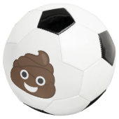 Crazy Albern Brown Kackte Emoji Fußball (Dreiviertel)