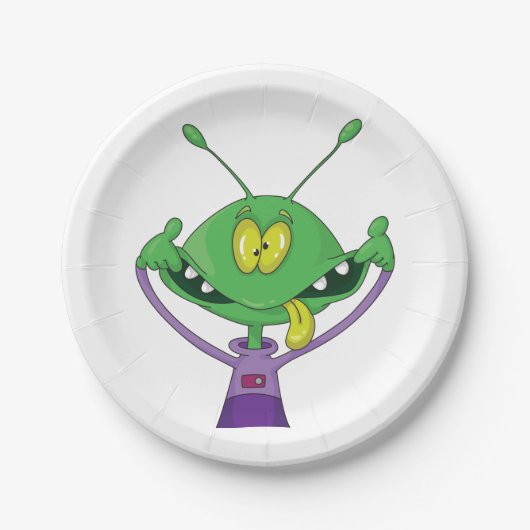 Crazy Alien Paper Tellers Pappteller (Vorderseite)