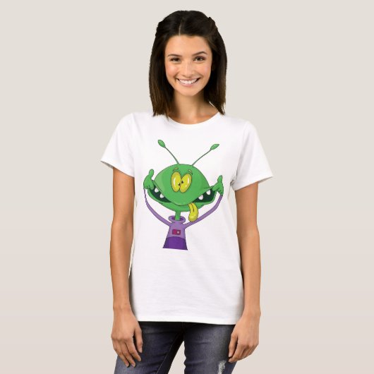 Crazy Alien Womens T - Shirt (Vorne ganz)