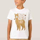 Crazy Alpaca Lady T-Shirt (Vorderseite)