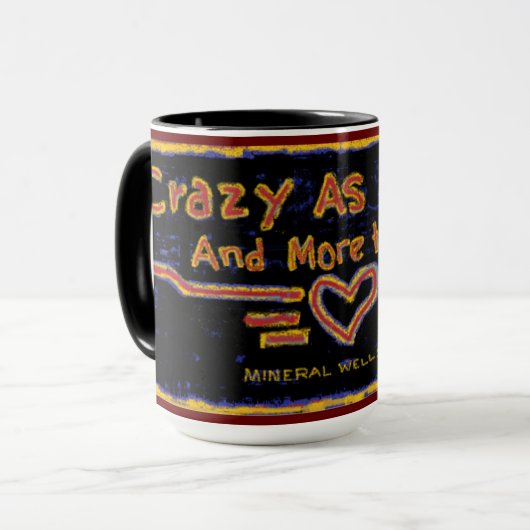 Crazy als ever Tasse (Vorderseite Links)