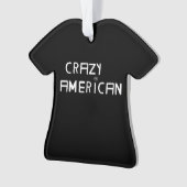 Crazy American Christmas Ornament (Vorderseite)