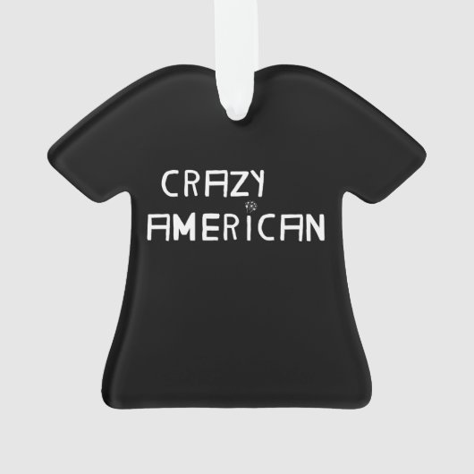 Crazy American Christmas Ornament (Rückseite)