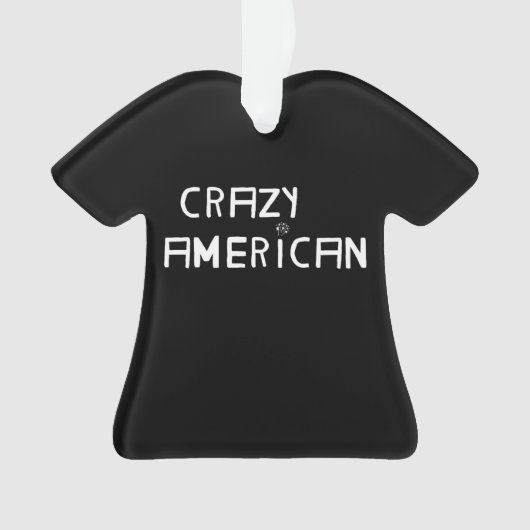 Crazy American Christmas Ornament (Vorderseite)