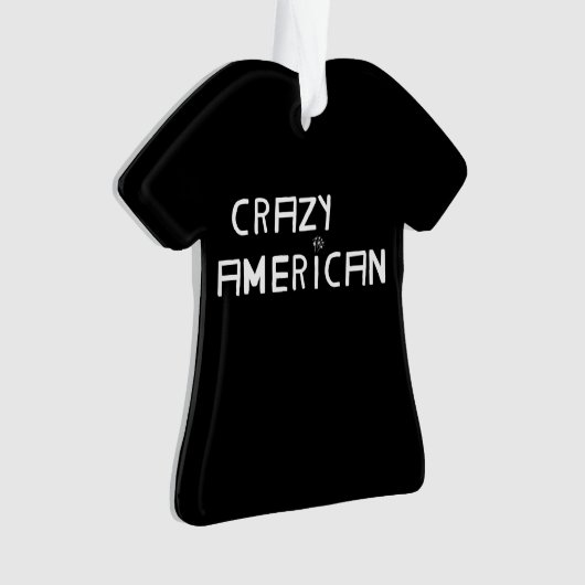 Crazy American Christmas Ornament (Vorderseite)