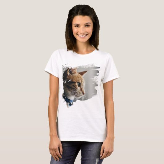 Crazy and Funny Cat T-Shirt (Vorne ganz)